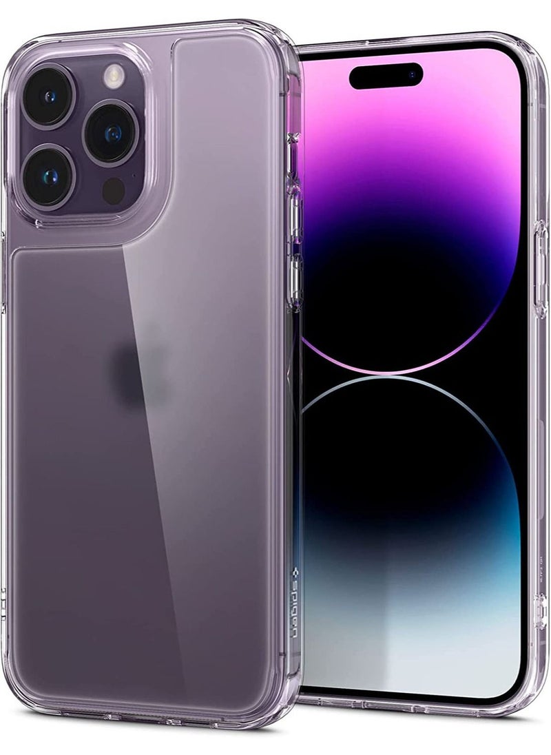 Spigen - Quartz Hybrid for iPhone 14 Pro Max Case Cover - Matte Clear - Image 1