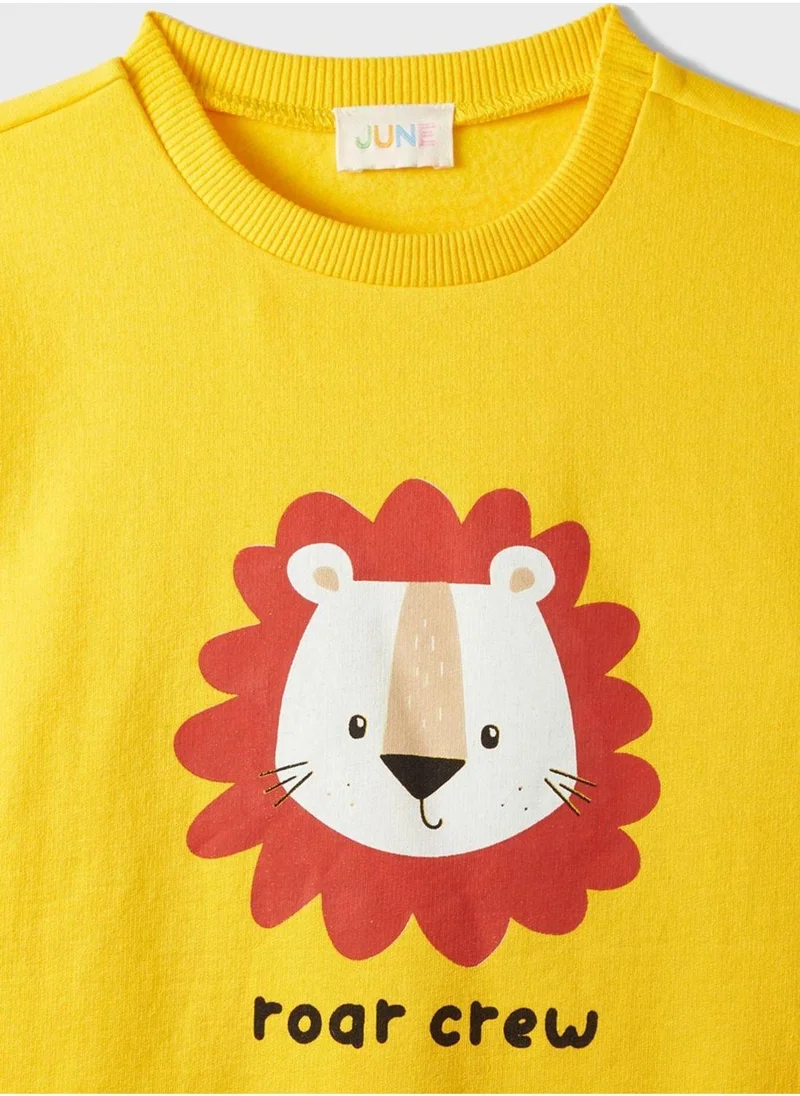 JUNE Kids Printed Sweatshirt