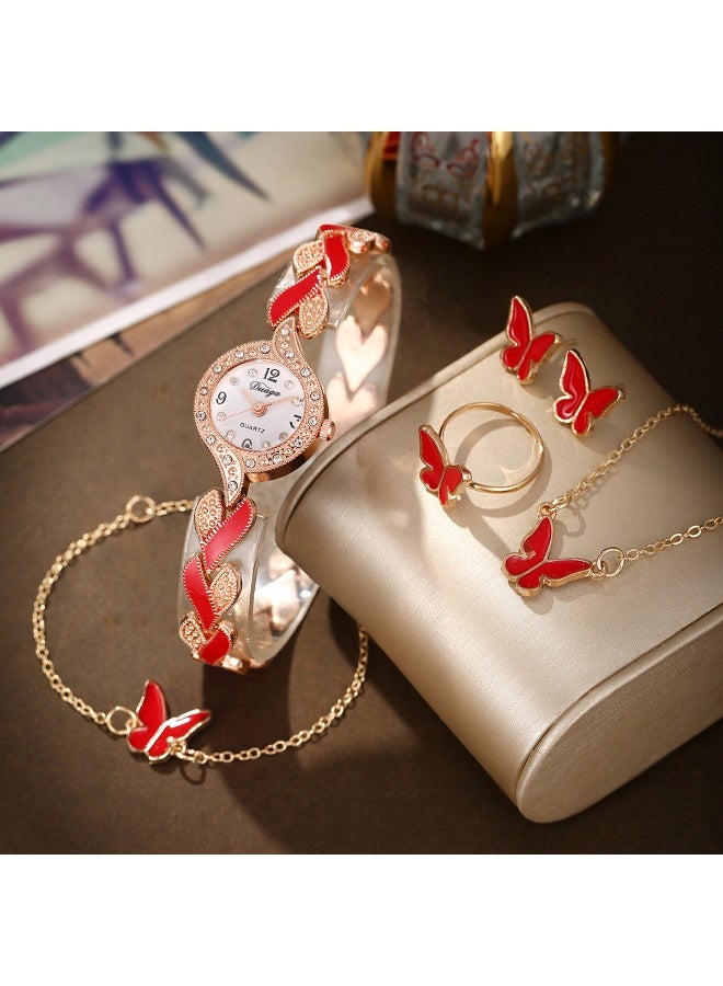 KUYING New Small Fresh Retro Decorative Watch Set 
