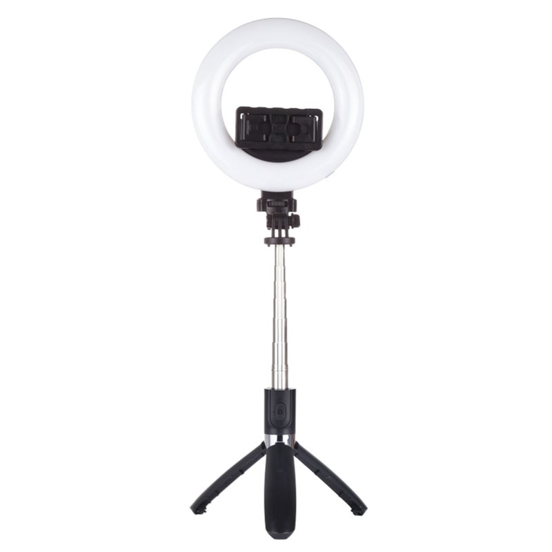PULUZ Ring Light HandHeld Fill Light BT Selfie Stick Tripod Light for Live Broadcast Vlogging - Image 1