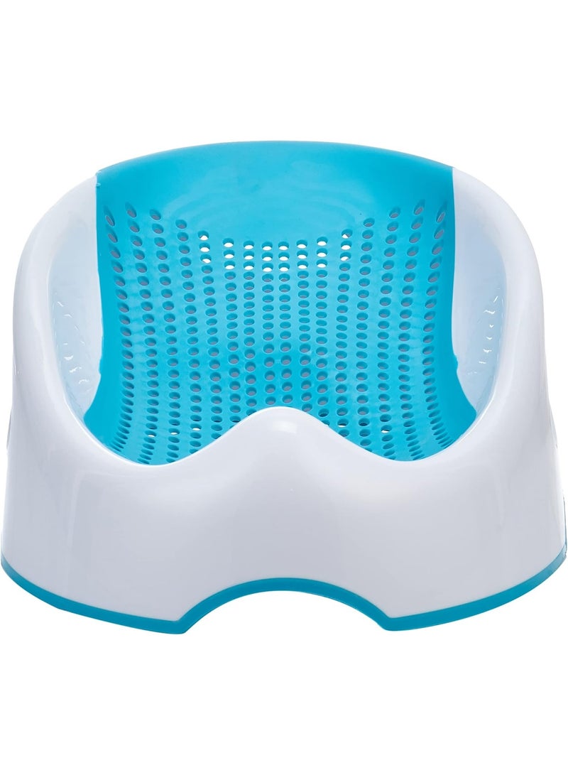 Silicone bath seat for babies and toddlers, blue color - Image 1