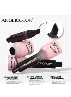 Anglicolor Liquid Microblading Eyebrow Pen with Angled Brush, Hair-Like Strokes for Natural Shaping and Filling, Long-Lasting Quick-Dry Waterproof Brow Pencil for Beginners (#03 auburn)  - Image 5