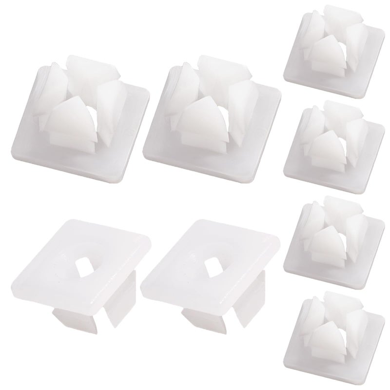 Nylon License Plate Screw Inserts - 8 Pcs | Nylon Screw Retainers for Cars Front & Back License Plate Screws, Self Tapping Grommet Nut, License Plate Nut Bracket Clip Fasteners for Domestic Vehicle - Image 1