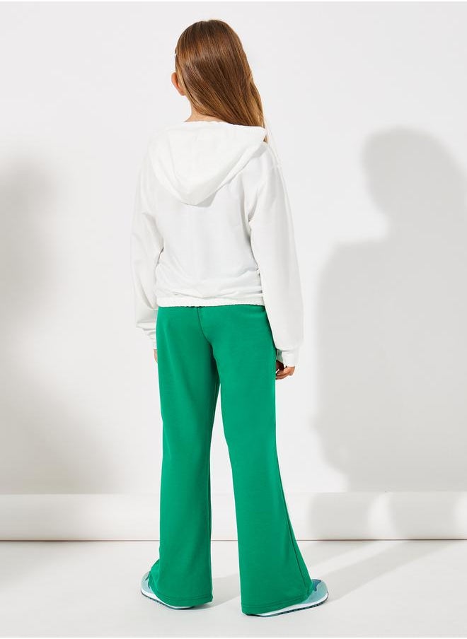 Styli Girl Graphic Print Hoodie & Flared Pants Set  - Image 5