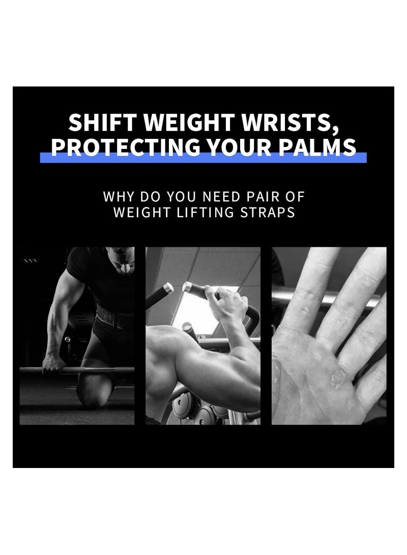 Luckam Weight Lifting Wrist Straps,Weightlifting Wrist Straps with Cushion Wrist Loop, Leather Weight Lifting Wrist Straps for Weightlifting and Workout, Lifting Grips Hand Straps for Men and Women - Image 5