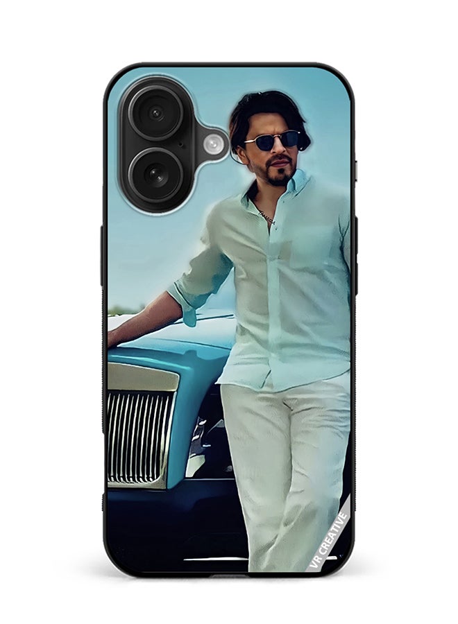 Protective Case Cover For Apple iPhone 16 Bollywood Actor Shahrukh Khan Design Multicolour