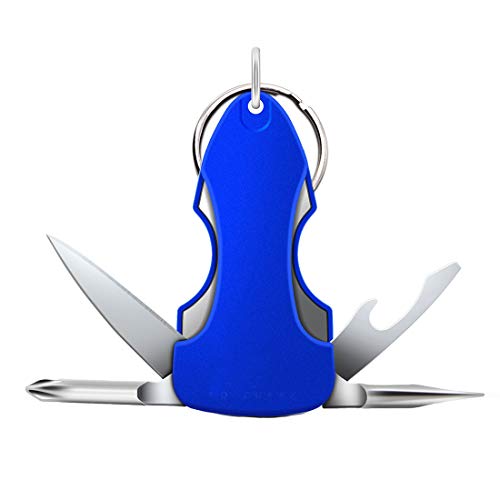 Stealodeal Metal Blue 6 In Flashlight 1 Multipurpose Tool Keychain - Image 1
