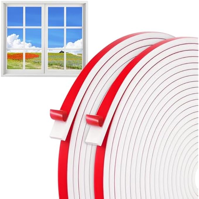 66 FT WINDOW GRID KIT, WHITE TPE SELF-ADHESIVE WINDOW GRILLE INSERTS PEEL AND STICK MOLDING TRIM CUTTABLE DIY FLEXIBLE MOLDING TRIM FOR WINDOWS DOOR FRAMES WALL SIMULATED HOME DECORATION - Image 1