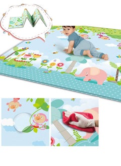 Baby Play Mat  200 * 180 * 1CM Waterproof Non-Slip Large Reversible Playmat Crawling Mat  Extra Thick Soft Baby Playmats for Playing or Camping Mat Bedroom Living Room Plush Carpet Area