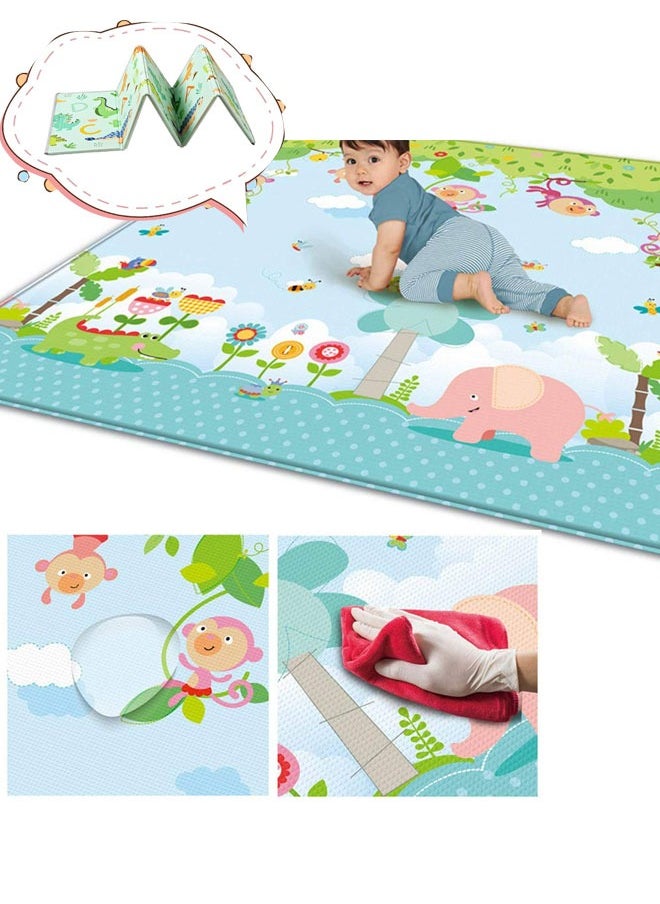HQ-GAMING - Baby Play Mat  200 * 180 * 1CM Waterproof Non-Slip Large Reversible Playmat Crawling Mat  Extra Thick Soft Baby Playmats for Playing or Camping Mat Bedroom Living Room Plush Carpet Area - Image 1