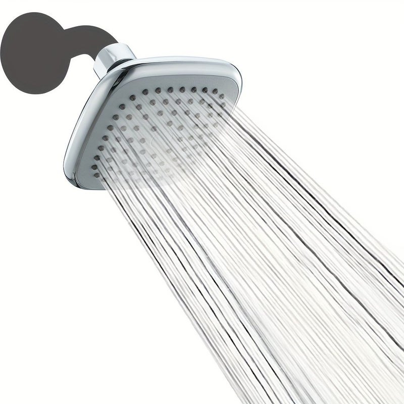 Type B Silver High Pressure Shower Head Sturdy Bathroom Fixture Powerful Spray Compact Nozzle Compatible With High And Low Water Pressure Showers Shower Use - Image 3