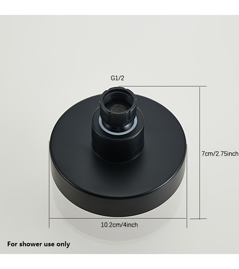 Type B Silver High Pressure Shower Head Sturdy Bathroom Fixture Powerful Spray Compact Nozzle Compatible With High And Low Water Pressure Showers Shower Use - Image 5