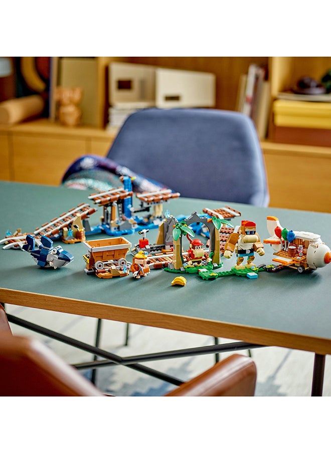 LEGO - Super Mario Diddy Kong'S Mine Cart Ride Expansion Set 71425 Collectible Building Toy Set; Gift Playset For Kids Aged 8 And Over To Combine With A Starter Course (1,157 Pieces) - Image 1