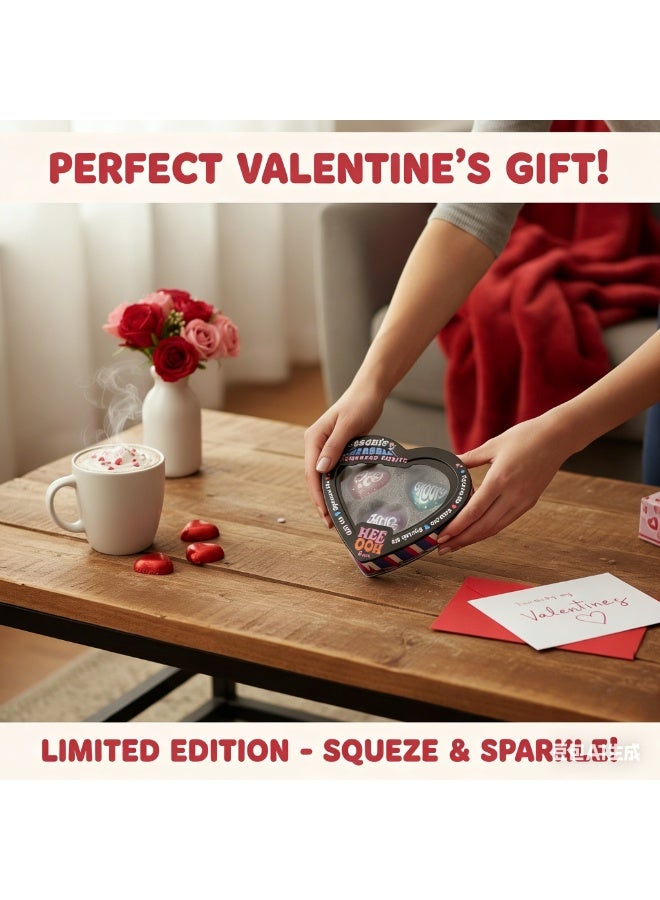 Needoh NEE DOH Teenie Squeeze Hearts 3-Pack - Soft Squishy Stress Relief Fidget Toys | Valentine's Day Gift for Kids & Adults - Image 4
