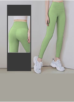 HaveDream Women's Yoga Pants, Women's Stretch High Waist Sports Fitness Pants - Sprout Green L  - Image 3
