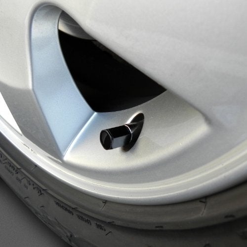 Chevrolet غطاء صمام الإطارات الأسود بشعار كامارو SS - Image 3