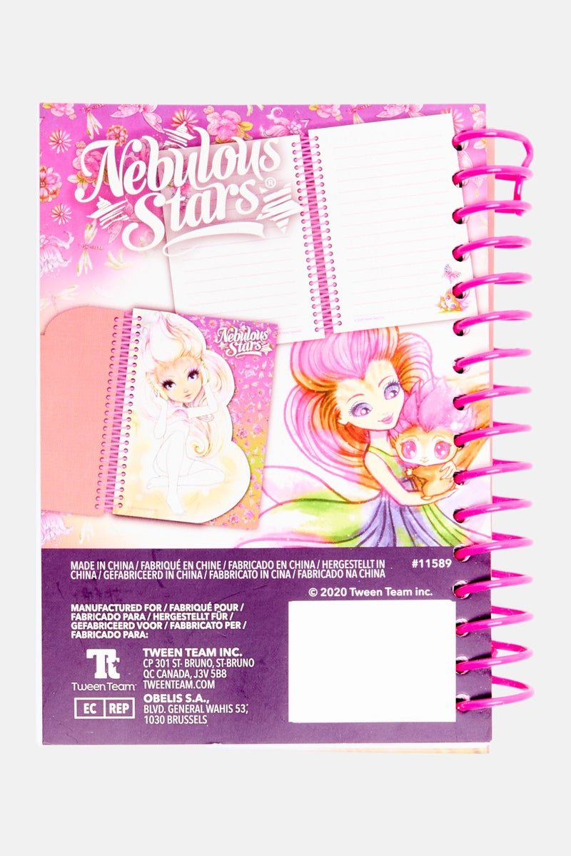 Nebulous Stars دفتر ملاحظات ربيعي مطبوع برسومات صغيرة، مجموعة وردية - Image 2