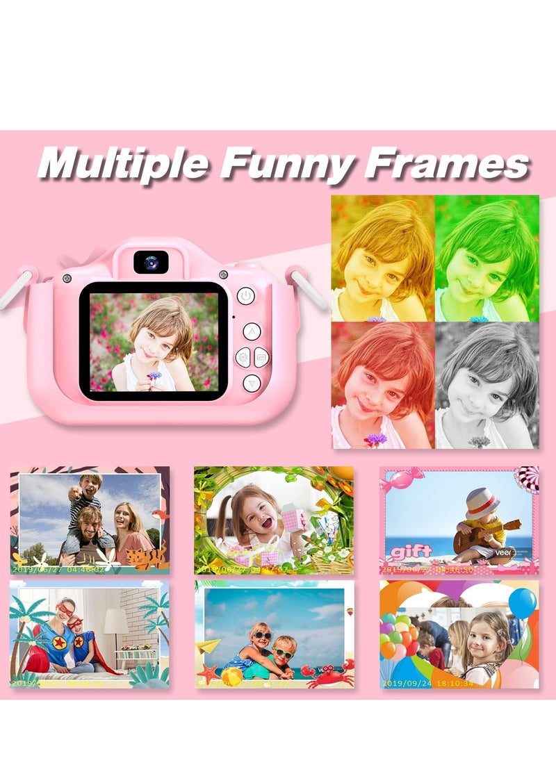 Raxoom Kids Camera Toys for 3-8 Year Old Girls Boys,Children Digital Video Camcorder Camera with Cartoon Soft Cover, Best Chritmas Birthday Festival Gift for Kids - 32G SD Card Included - Image 5