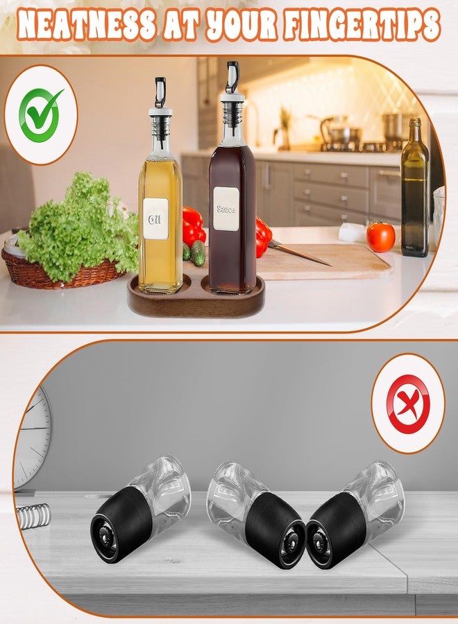 Aeaocvo Salt and Pepper Grinder Mill Tray, Salt and Pepper Holder, Grinder Accessories for a Variety of Grinders and Condiment Bottles - Image 3