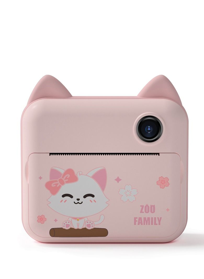 GULFLINK Kids Toy Print Camera for Child Boys Girls Pink - Image 1