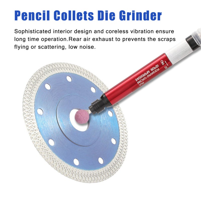 Portable Pen-Shaped Grinder: 1-Hand Operation, High-Speed Rotation, Silver - Accurate Long-Lasting Tool for Metal Wood Stone Cutting Chamfering Grinding Carving Polishing Internal Processing - Image 2