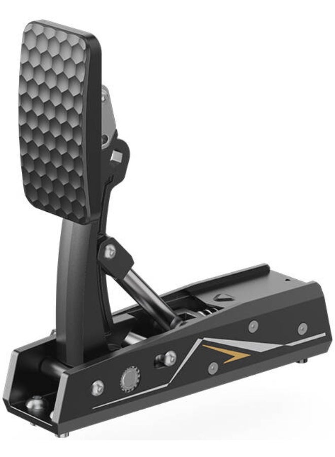 موزة دواسة قابض MOZA CRP2 ذات خلية تحميل - صفيحة كعب من ألياف الكربون، ألومنيوم عالي الجودة، مستشعرات عالية الدقة، منحنى دواسة قابل للتعديل | أسود | قابض فقط