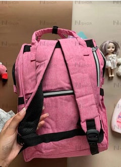 LEQUEEN Smart Lequeen Soft Waterproof Original mommy bag with USB – Pink  - Image 2