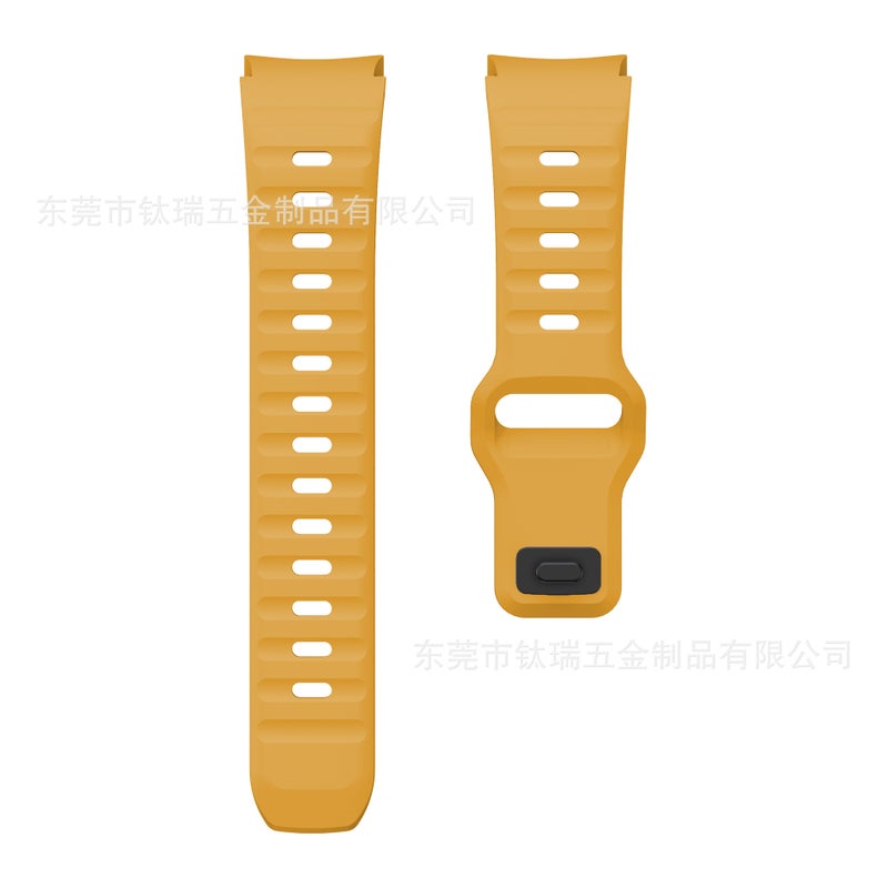 For Samsung Galacy Watch6 5 Silicone Strap Wave Snap Watch6Classic Backbuckle Strap - Image 1