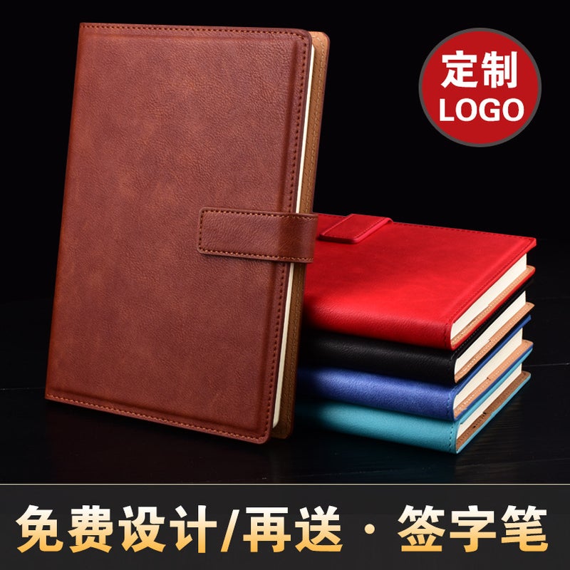 New Notebook A5 Thickened Creative Buckle Softcover Notepad Business Office Student Stationery Custom Logo Gift Box - Image 1