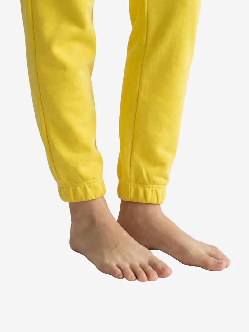 My Fashion Lemon Yellow MY FASHION Elastic Waist Jogger Sweatpants for Women | Best Price UAE