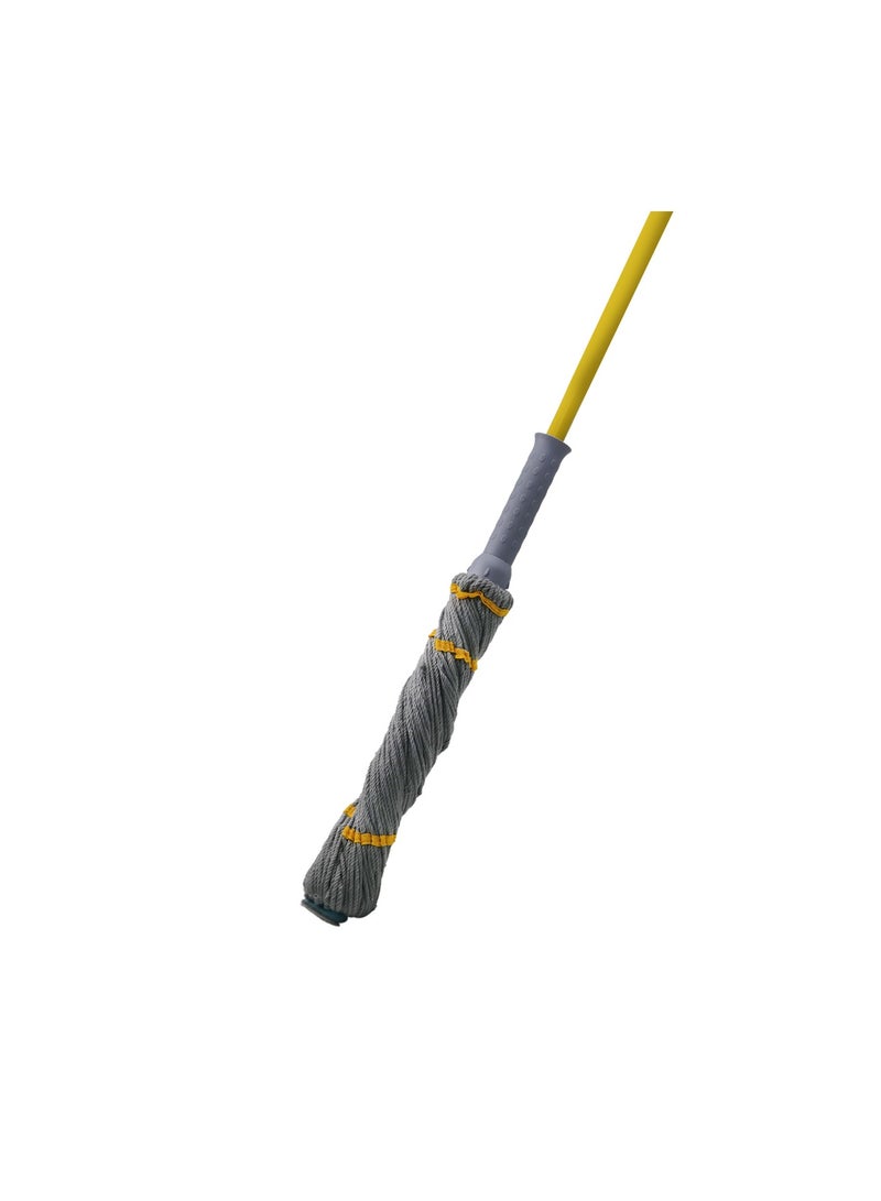 Royalford Royalbright Microfiber Twist Mop- RF12782/ with Iron Handle, for Wet Cleaning, Washable Head and a Long Hand Multicolor - Image 1
