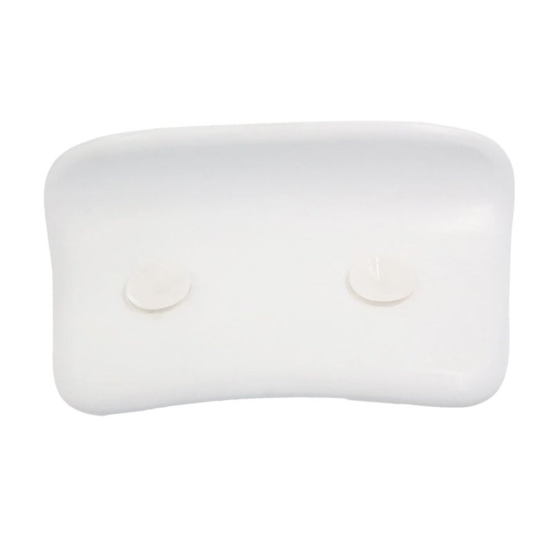 White PU Bathtub Cushion With Strong Suction Cups Soft Bath Neck Pillow For Home And Spa - Image 3