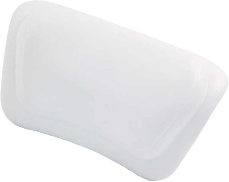 White PU Bathtub Cushion With Strong Suction Cups Soft Bath Neck Pillow For Home And Spa - Image 1