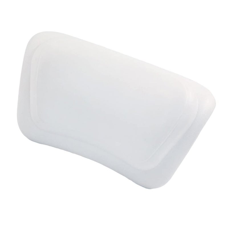 White PU Bathtub Cushion With Strong Suction Cups Soft Bath Neck Pillow For Home And Spa - Image 2