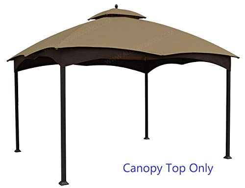 ALISUN Replacement Canopy Top for Lowe's 10' x 12' Gazebo #TPGAZ17-002C (Golden Brown Canopy Top Only) - Image 3