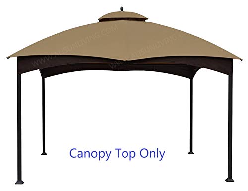 ALISUN Replacement Canopy Top for Lowe's 10' x 12' Gazebo #TPGAZ17-002C (Golden Brown Canopy Top Only) - Image 4