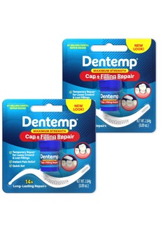 Dentemp Dentemp Maximum Strength Loose Cap and Lost Filling Repair - Dental Repair Kit for Instant Pain Relief (Pack of 2)  - Image 1