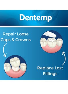 Dentemp Dentemp Maximum Strength Loose Cap and Lost Filling Repair - Dental Repair Kit for Instant Pain Relief (Pack of 2)  - Image 3