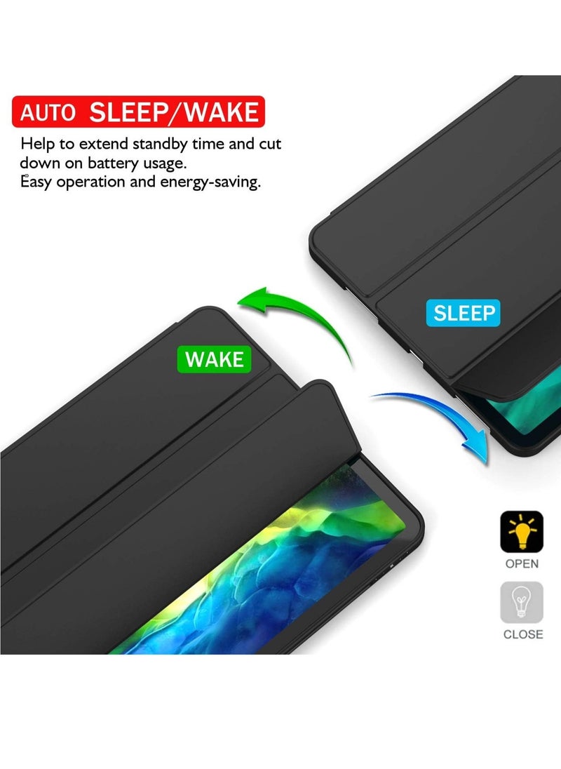 ELTRAZONE - iPad Pro 12.9 Case 2020 with Pencil Holder (4th Generation), Premium Protective Case Cover with Soft TPU Back and Auto Sleep/Wake Feature for 2020/2018 - Image 1