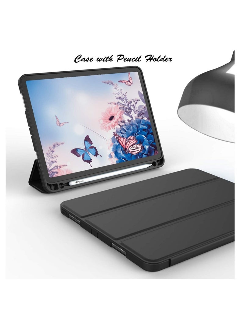 ELTRAZONE - iPad Pro 12.9 Case 2020 with Pencil Holder (4th Generation), Premium Protective Case Cover with Soft TPU Back and Auto Sleep/Wake Feature for 2020/2018 - Image 1