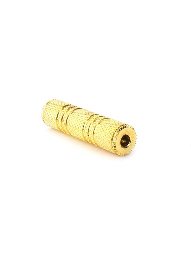 Devinal 3.5Mm Coupler Devinal 1 8" Trs Ts Female To Female Stereo Adapter Jack Gold Plated Female Gender Changer Aux Cord Connectors Extender 2 Pack  - Image 5