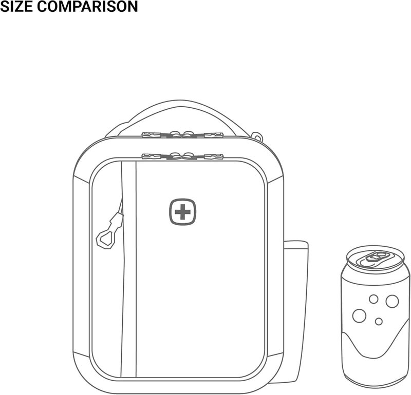 SwissGear Insulated Lunch Bag BlackRed One Size - Image 5