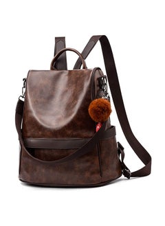 Generic Anti-theft Casual Shoulder Backpack Coffee  - Image 1