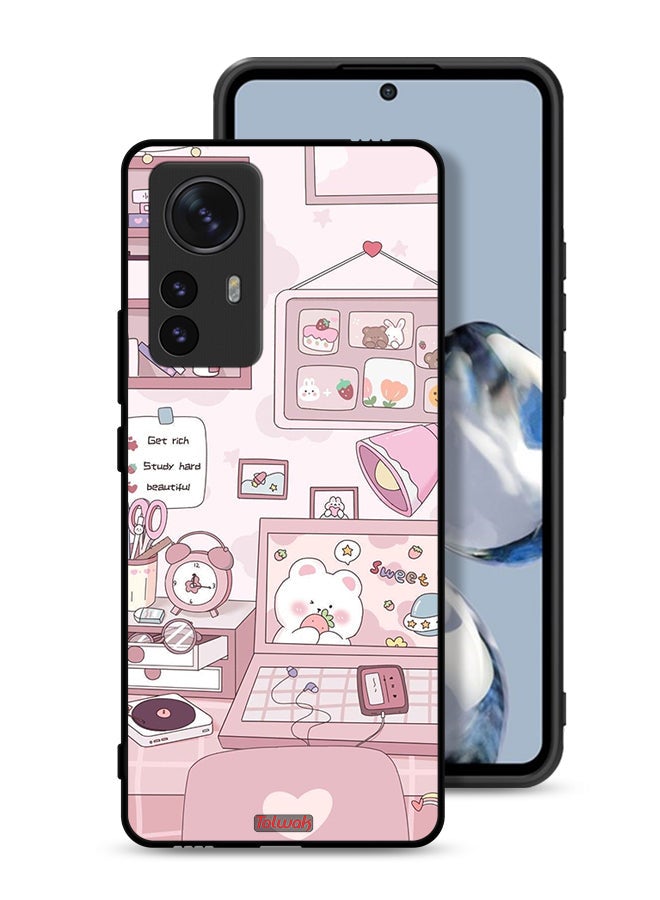 Tolwak Xiaomi 12S Pro Protective Case Cover Get Rich Study Hard - Image 1