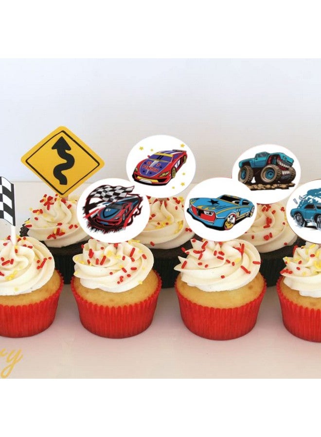 Hohamn 600Pcs Monster Truck And Race Car Stickers For Kids 1.5 Inch Car Stickers For Kids Boys Race Car Party Favors Birthday Decoration Supplies Reward Stickers - Image 5