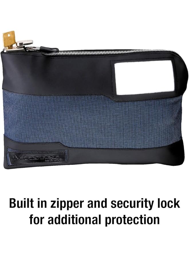 Master Lock Money Bag With Key Lock And Zipper For Cash 11 1 2 In. Long Locking Portable Travel Money Pouch Protects Passports Valuables 7120D - Image 5