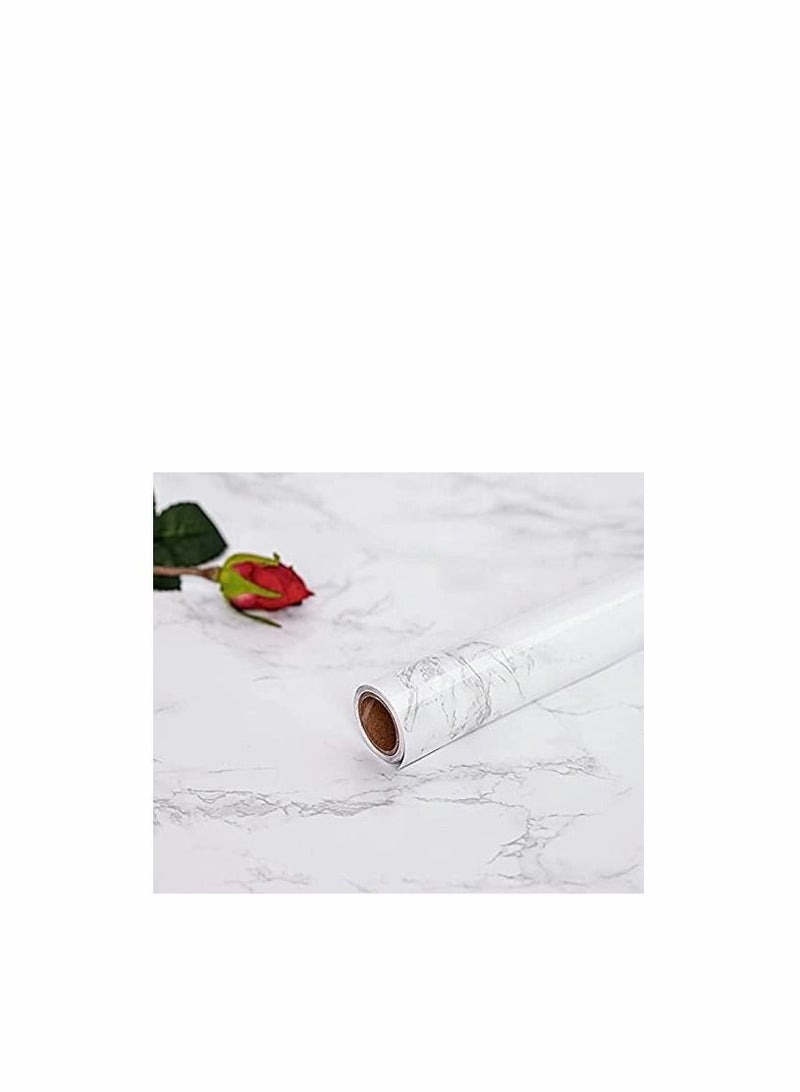 Y&D Marble Wallpaper Granite Paper for Old Furniture Self Adhesive and Removable Cover Surfaces 15.8”x197“ Peel Stick Easy to Apply - Image 4