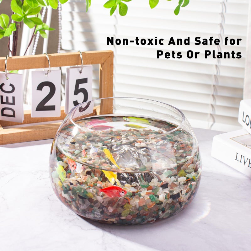 EZEELAI 0.5 Lb/230g Chakra Crystal Chips Bulk Quartz Rocks, Natural Tumbled Healing Crystal Chips Crushed Stones Irregular Shaped for Aquarium, Vase Fillers, Succulent Plants Decor - 5-7mm - Image 4