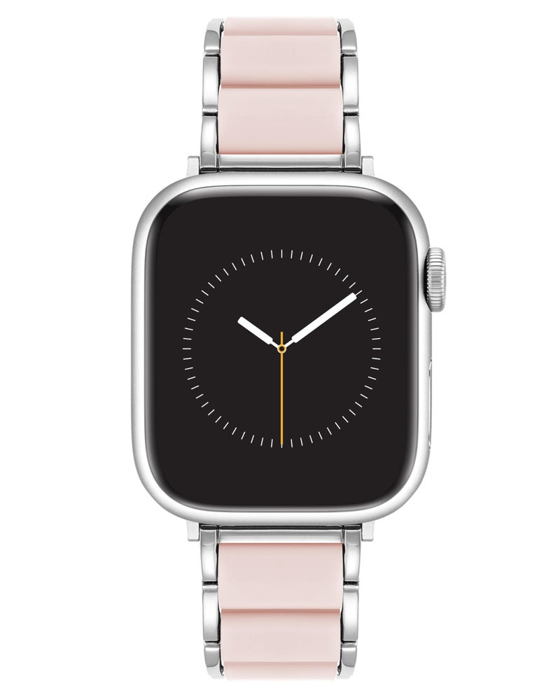 Anne Klein Silicone Fashion Bracelet for Apple Watch, Secure, Adjustable, Apple Watch Replacement Band, Fits Most Wrists