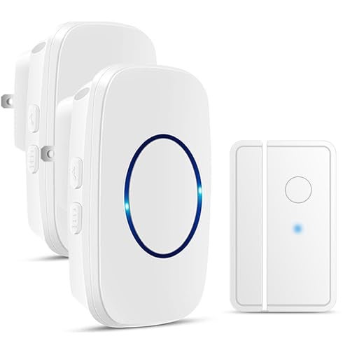 Full House Door Chime When Door Opens FullHouse Door Sensor Wireless Entry Alarm with 1000ft Range 60 Chimes and 5 Volume Levels for BusinessStoreHomeOffice - Image 1